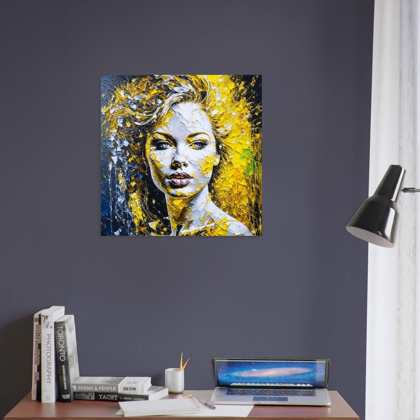 Female Portrait Theme, Printed Wall Art, Expressions N, Foam Backing, Perfect Gift.