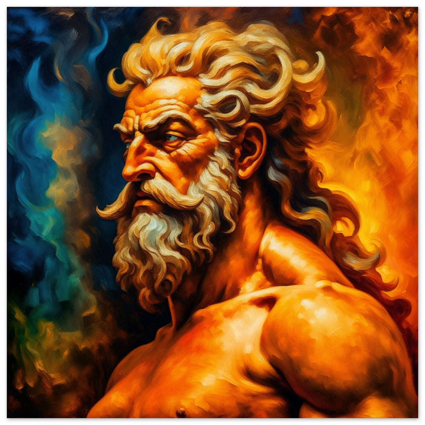 Classics Theme, Printed Wall Art, Hephaestus, Foam Backing, Perfect Gift