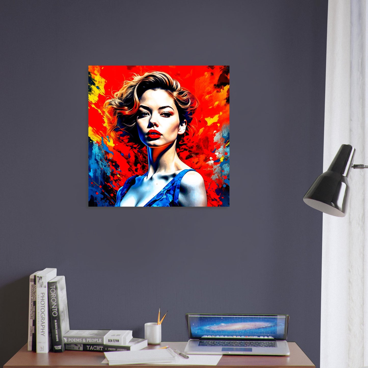 Female Portrait Theme, Printed Wall Art, Expressions X, Solid Panel, Perfect Gift.