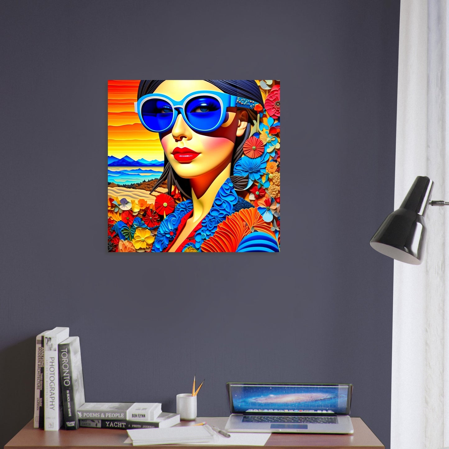 Surreal Theme, Printed Wall Art, Expression D, Foam Backing, Perfect Gift.