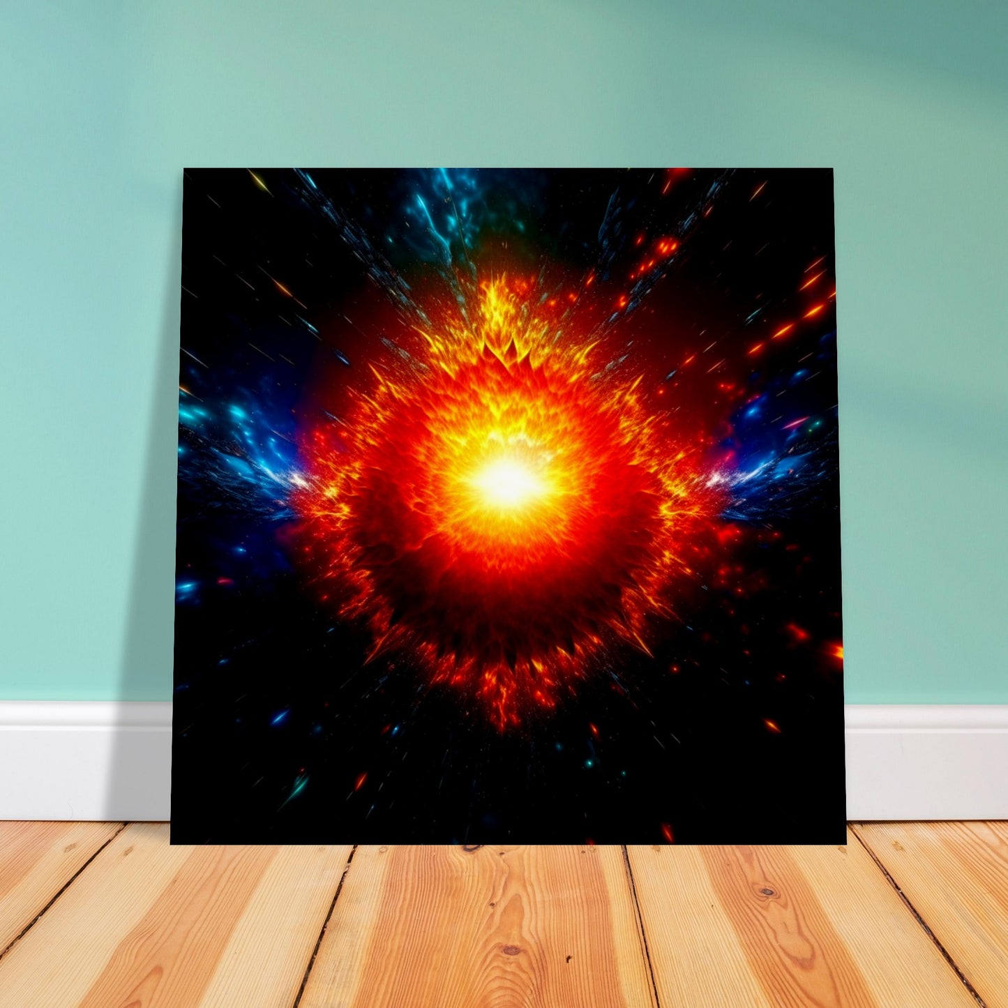 Space Theme - Printed Wall Art - Supernova Burst - Foam Backing - Perfect Gift