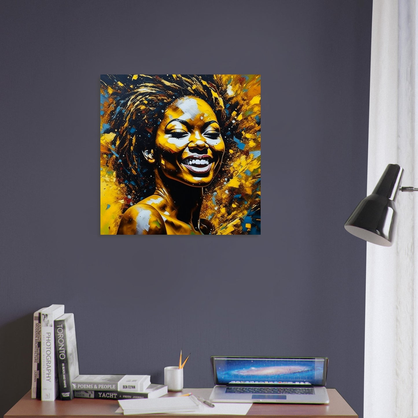 Female Portrait Theme, Printed Wall Art, Expressions I, Foam Backing, Perfect Gift.