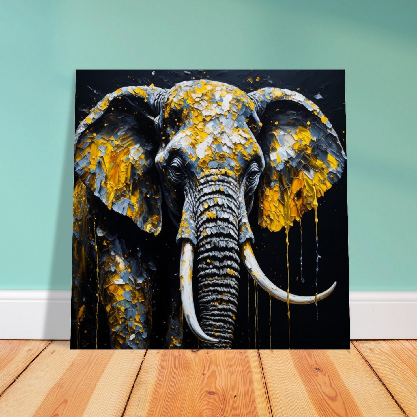 Nature Theme, Printed Wall Art, Elephant, Foam Backing, Perfect Gift.