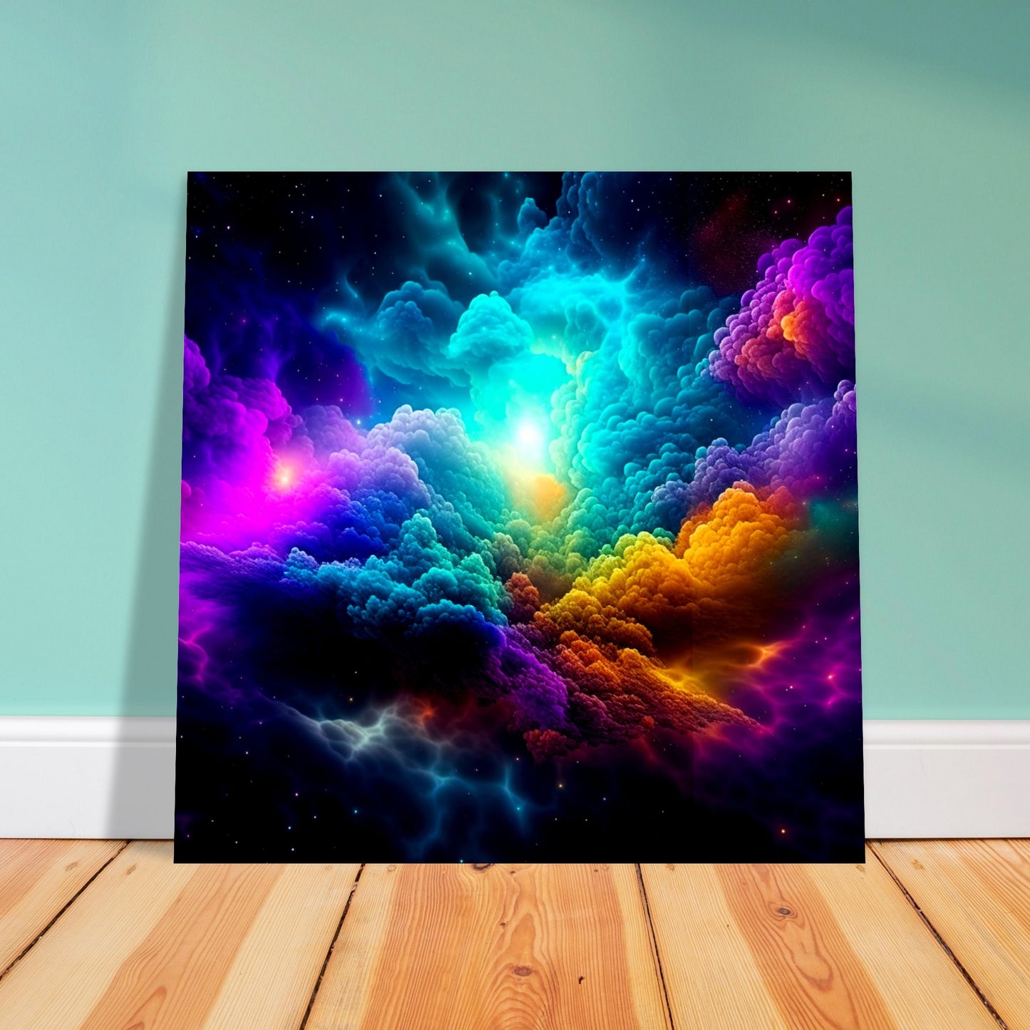 Space Theme - Printed Wall Art - Nebula Exploration - Foam Backing - Perfect Gift