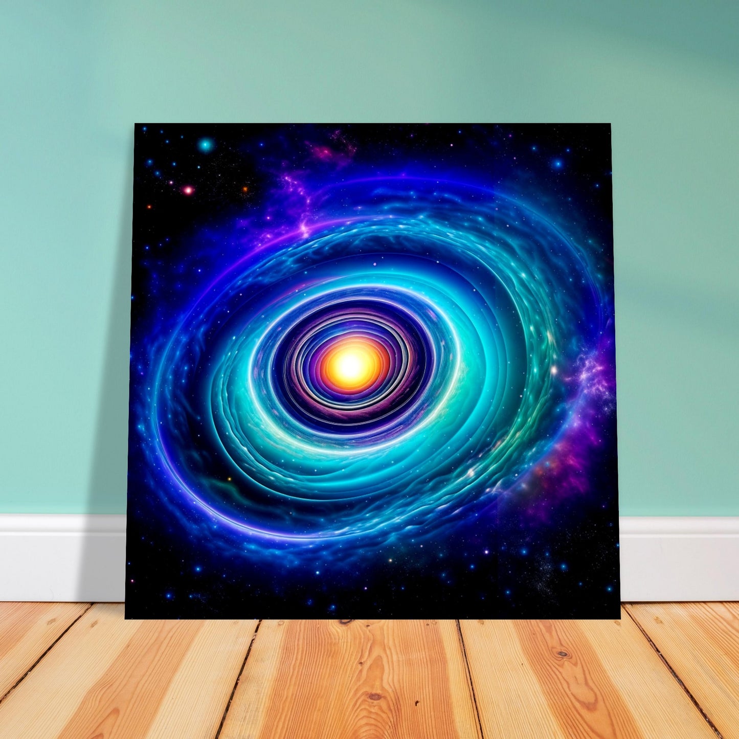 Space Theme - Printed Wall Art - Lenticular Galaxy Vista - Foam Backing - Perfect Gift