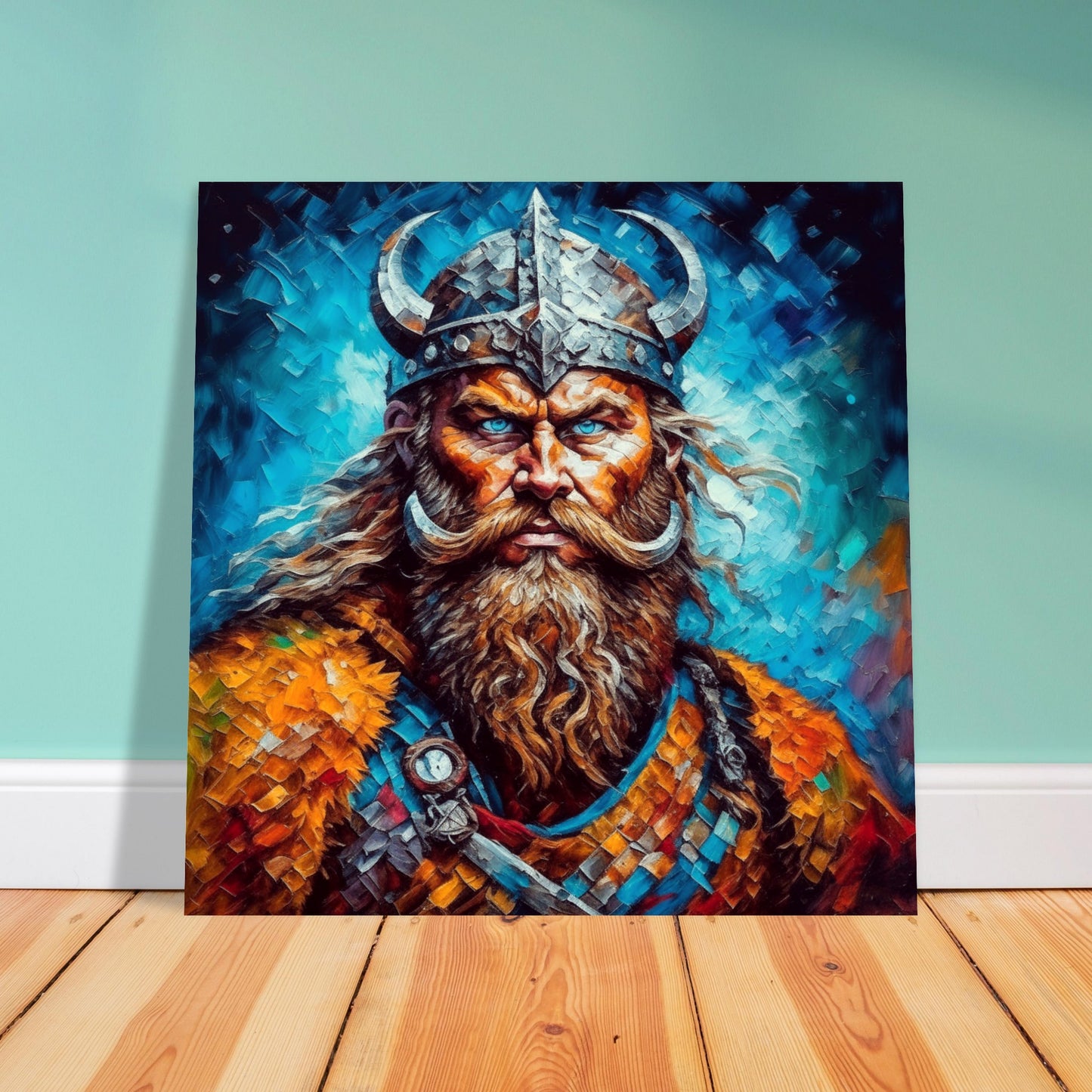 Viking Theme, Printed Wall Art, Warrior, Foam Backing, Perfect Gift