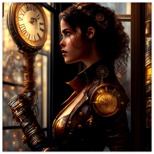 Steampunk Theme, Printed Wall Art, Browsing, Foam Backing, Perfect Gift.