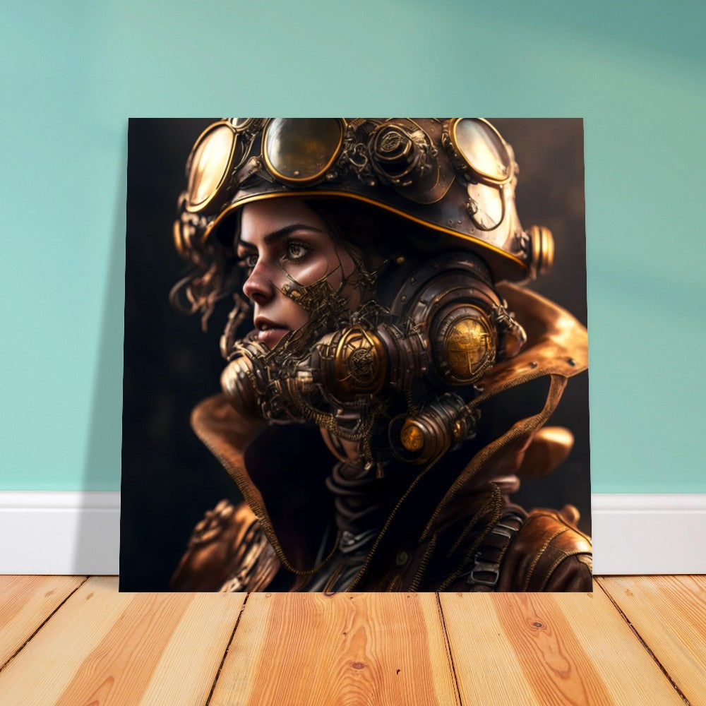 Steampunk Theme, Printed Wall Art, Flight Navigator, Foam Backing, Perfect Gift.