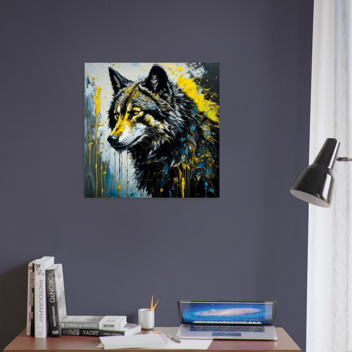 Nature Theme, Printed Wall Art, Wolf, Foam Backing, Perfect Gift.