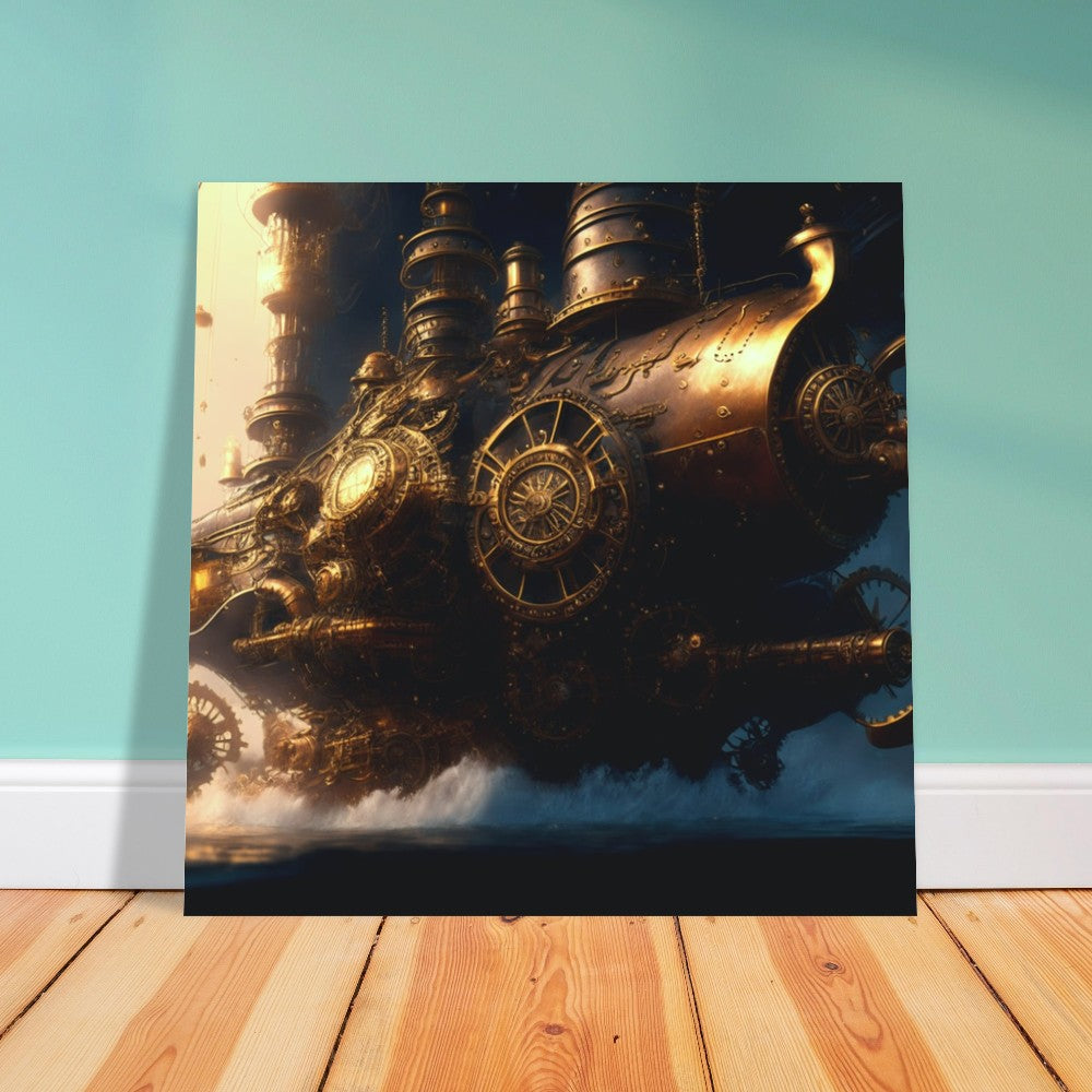 Steampunk Theme, Printed Wall Art, Vimana Trading Vessel, Foam Backing, Perfect Gift.