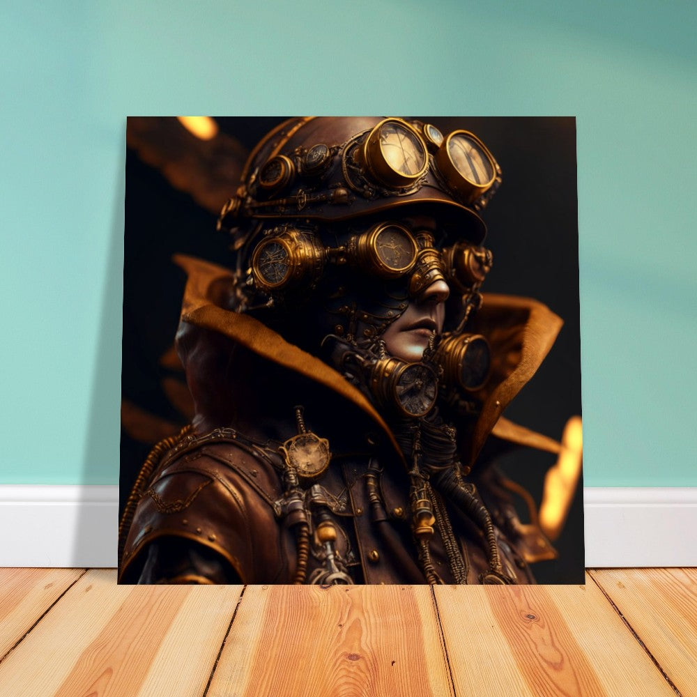 Steampunk Theme, Printed Wall Art, Co-Pilot, Foam Backing, Perfect Gift.