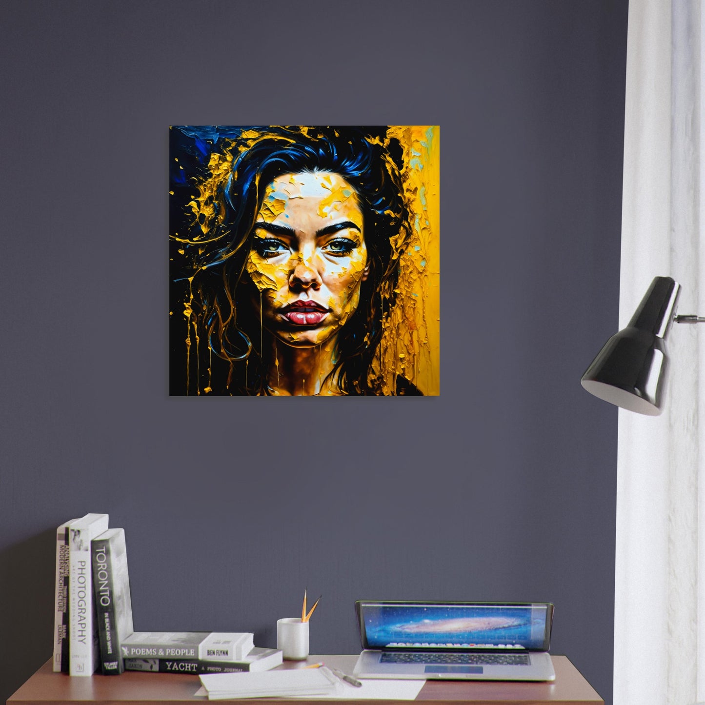 Female Portrait Theme, Printed Wall Art, Expressions P, Foam Backing, Perfect Gift.