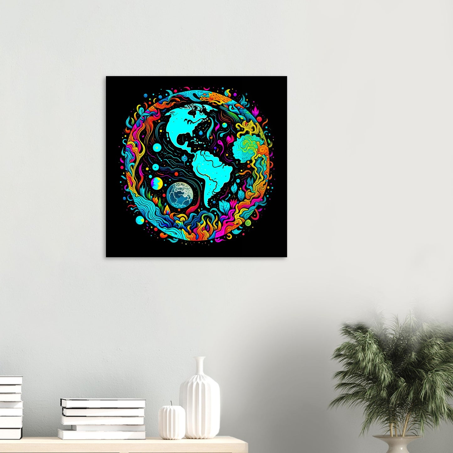 Psychedelic Theme, Type J. PVC Printed Wall Art