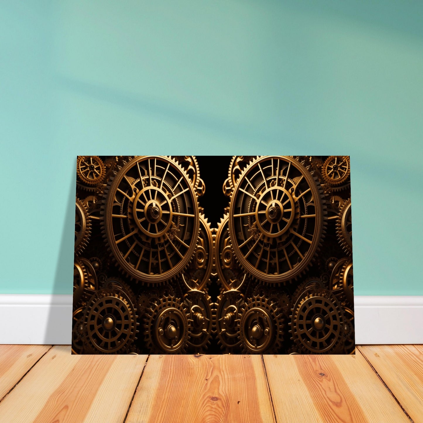 Limited Edition Aluminum Print -  Steampunk Cogs & Gears. Only 100 will be made.