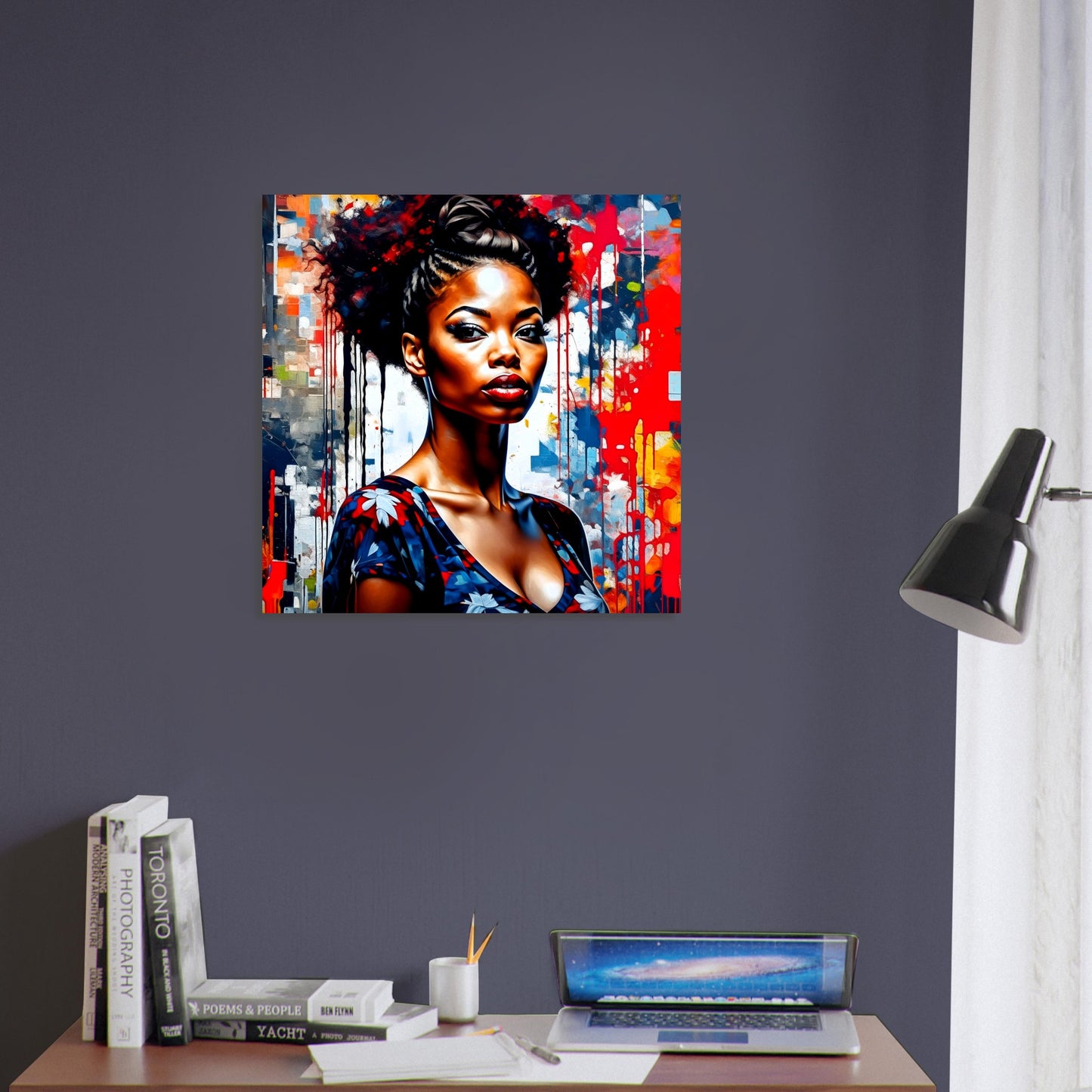 Female Portrait Theme, Printed Wall Art, Expressions S, Solid Panel, Perfect Gift.