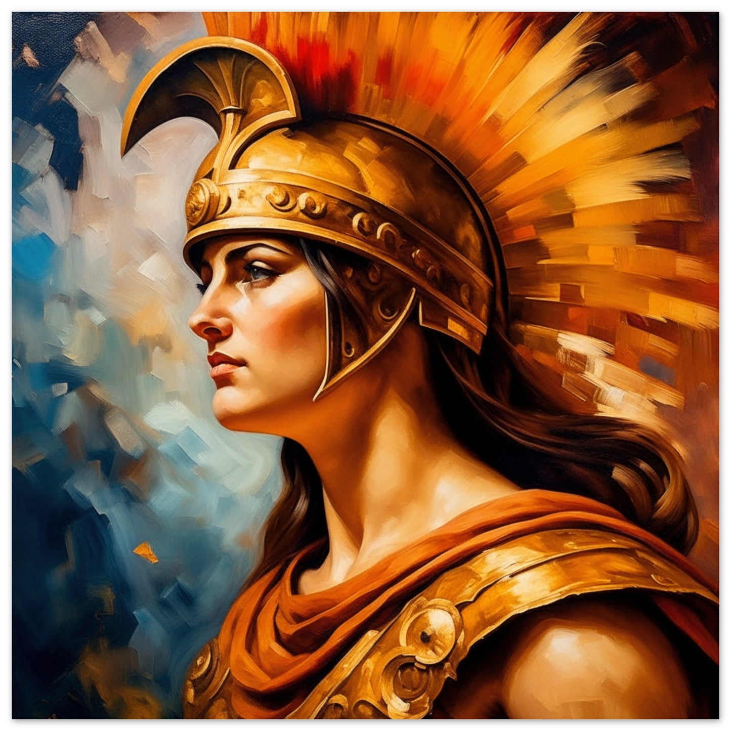 Classics Theme, Printed Wall Art, Athena, Foam Backing, Perfect Gift