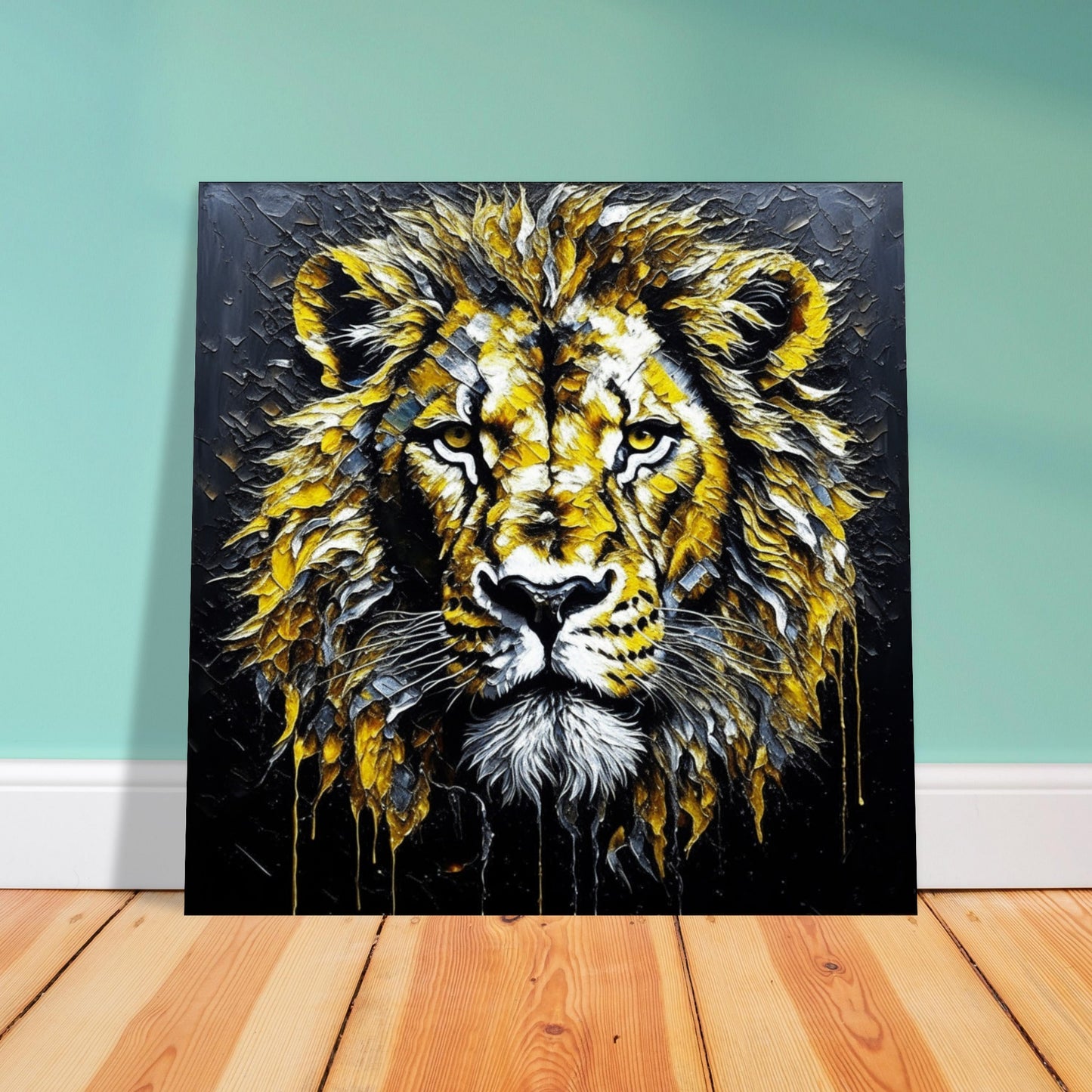 Nature Theme, Printed Wall Art, Lion, Foam Backing, Perfect Gift.