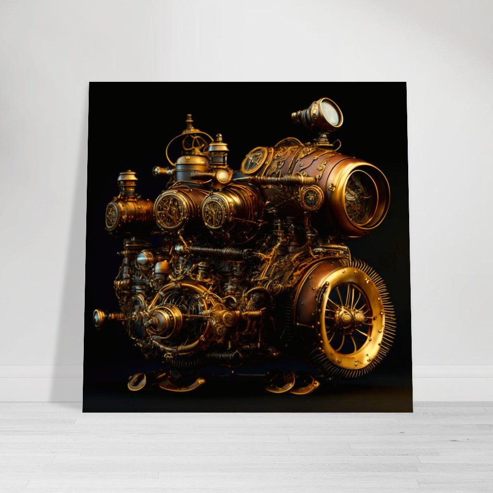 Steampunk Poster - Premium Semi-Glossy Paper Poster, Vimana Turbine, Perfect Gift