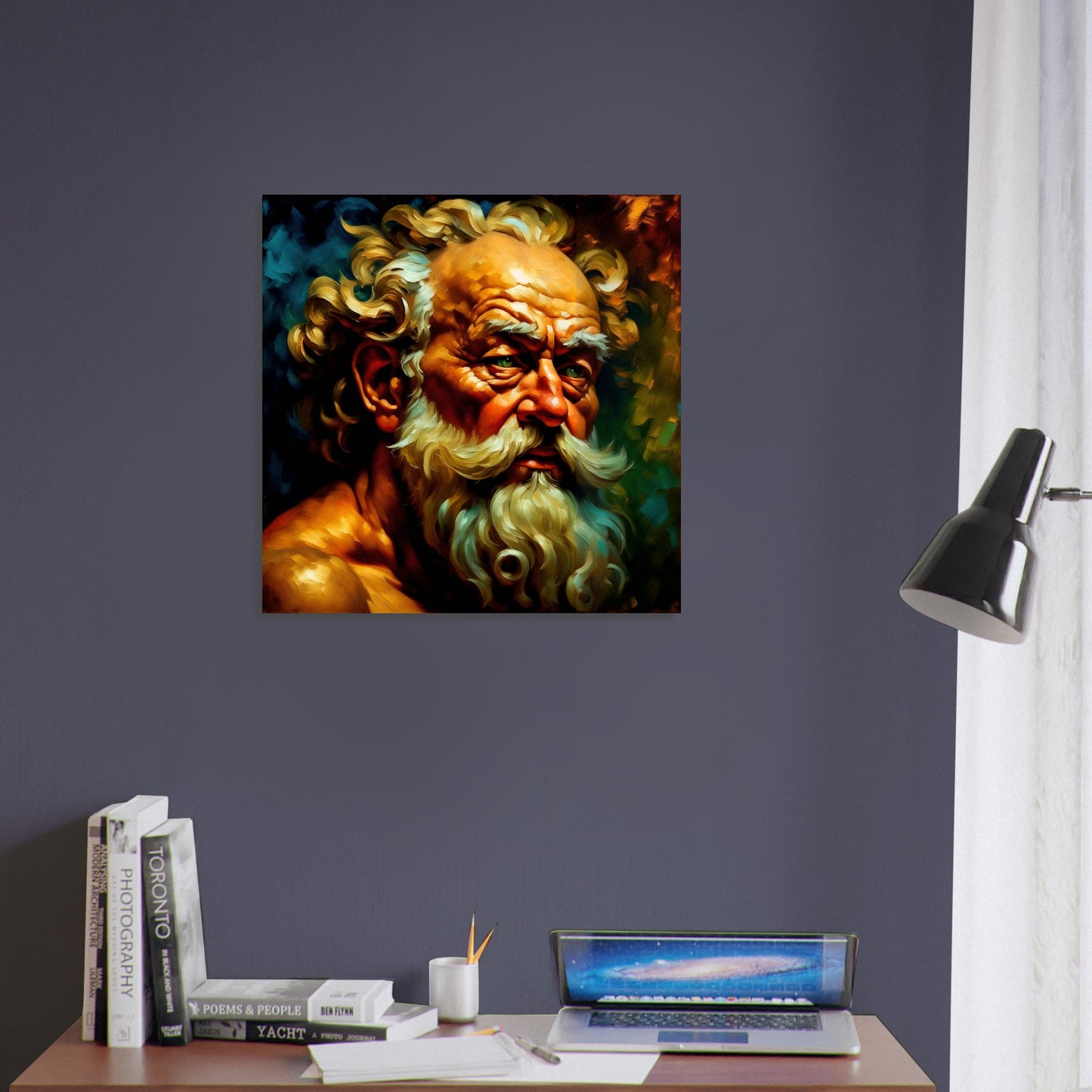 Classics Theme, Printed Wall Art, Achelous, Foam Backing, Perfect Gift