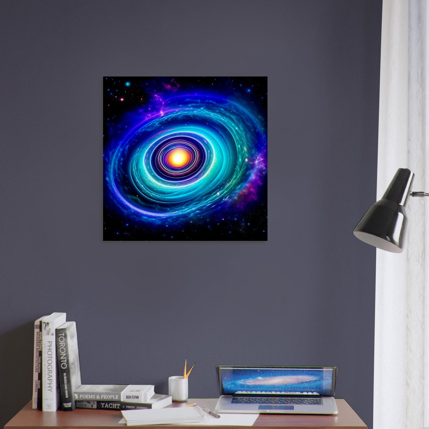 Space Theme - Printed Wall Art - Lenticular Galaxy Vista - Foam Backing - Perfect Gift