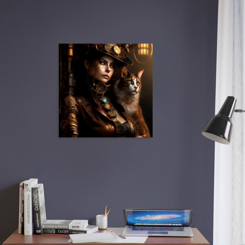 Foam Print - Steampunk Theme, Female & Cat