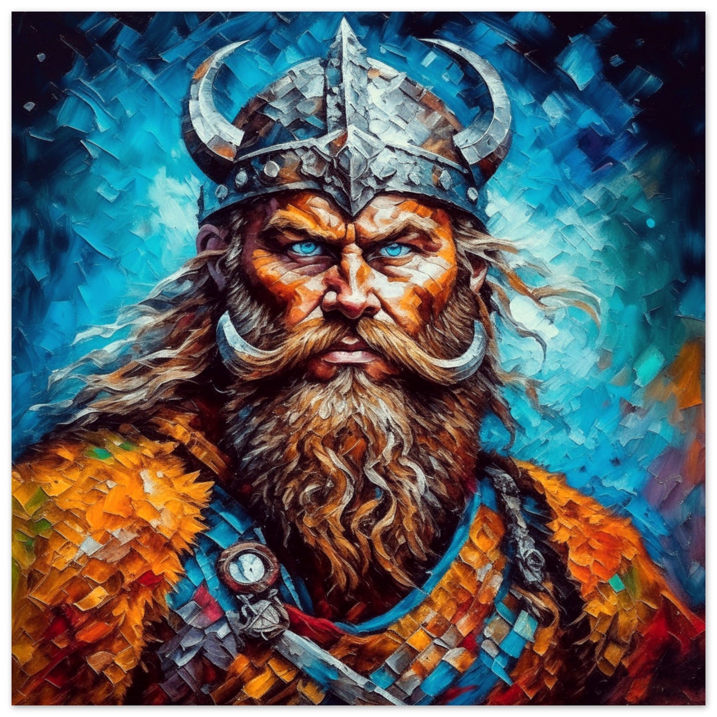 Viking Theme, Printed Wall Art, Warrior, Foam Backing, Perfect Gift