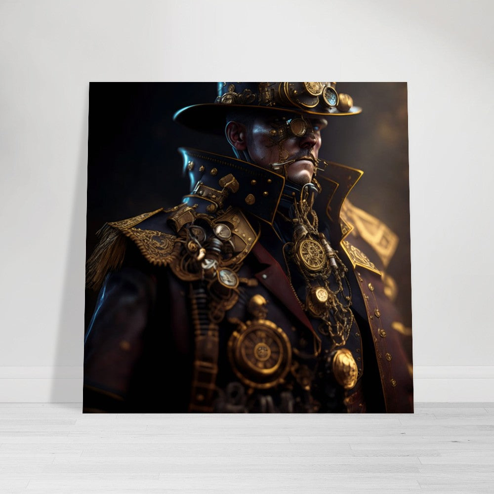 Steampunk Poster - Premium Semi-Glossy Paper Poster, The Officer, Perfect Gift