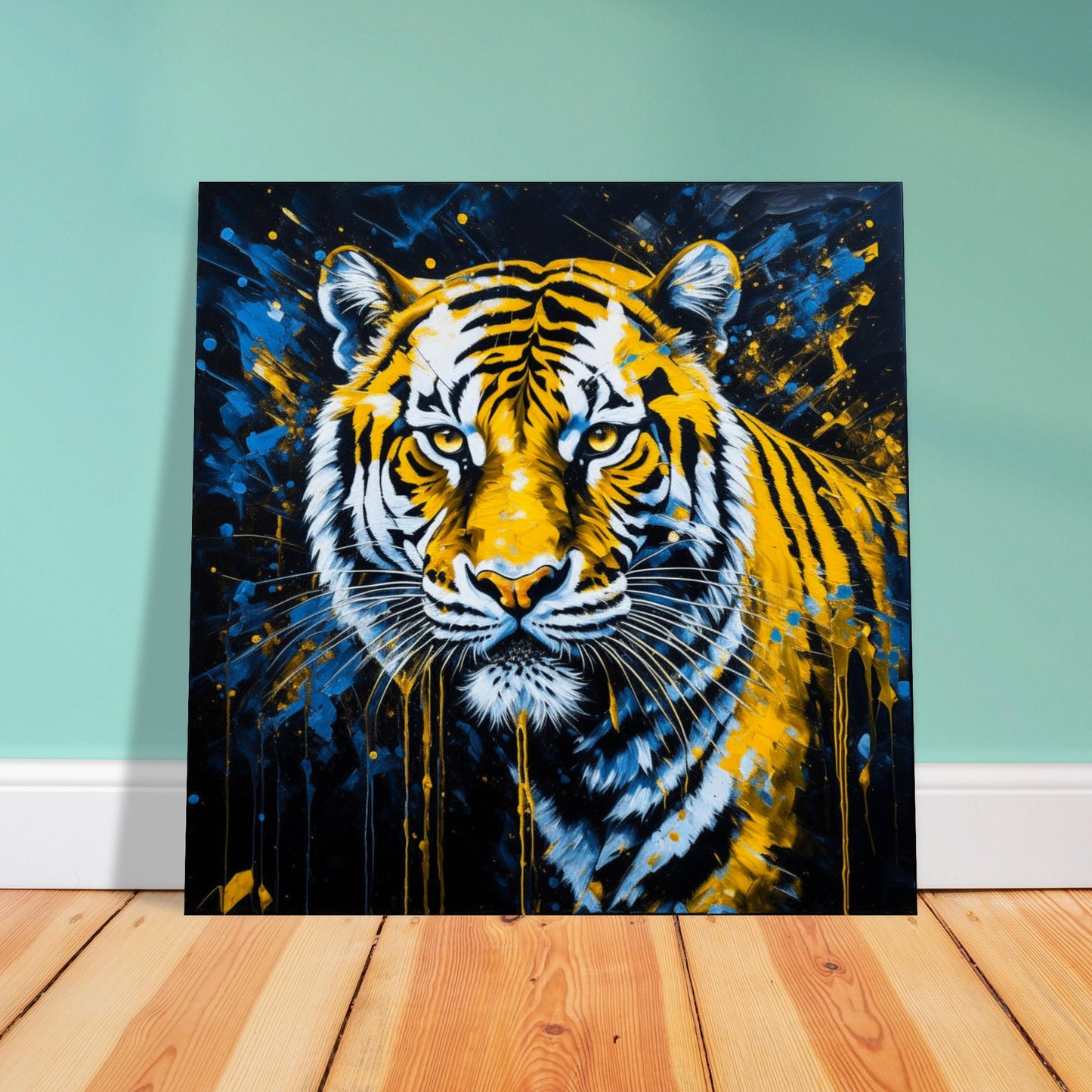 Nature Theme, Printed Wall Art, Tiger, Foam Backing, Perfect Gift.