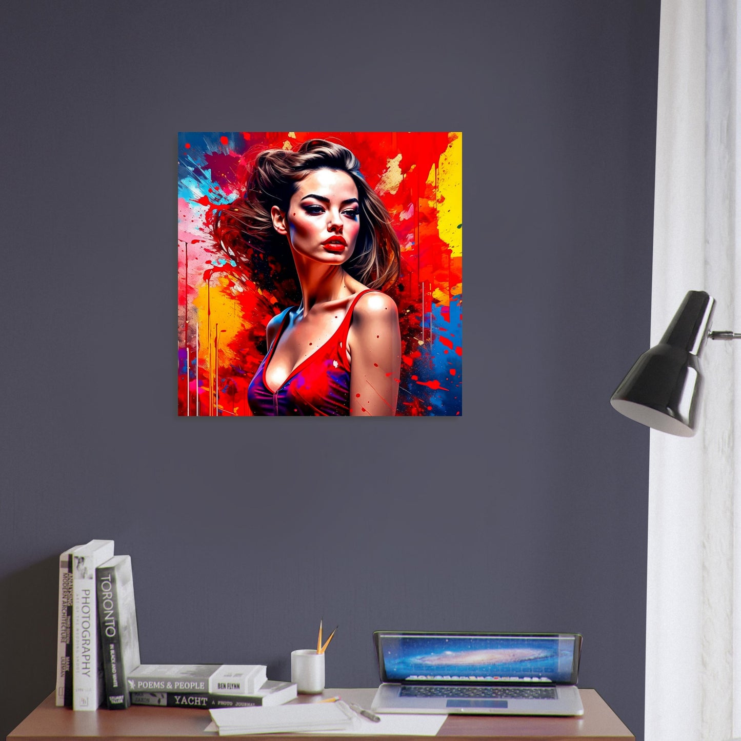 Female Portrait Theme, Printed Wall Art, Expressions R, Solid Panel, Perfect Gift.