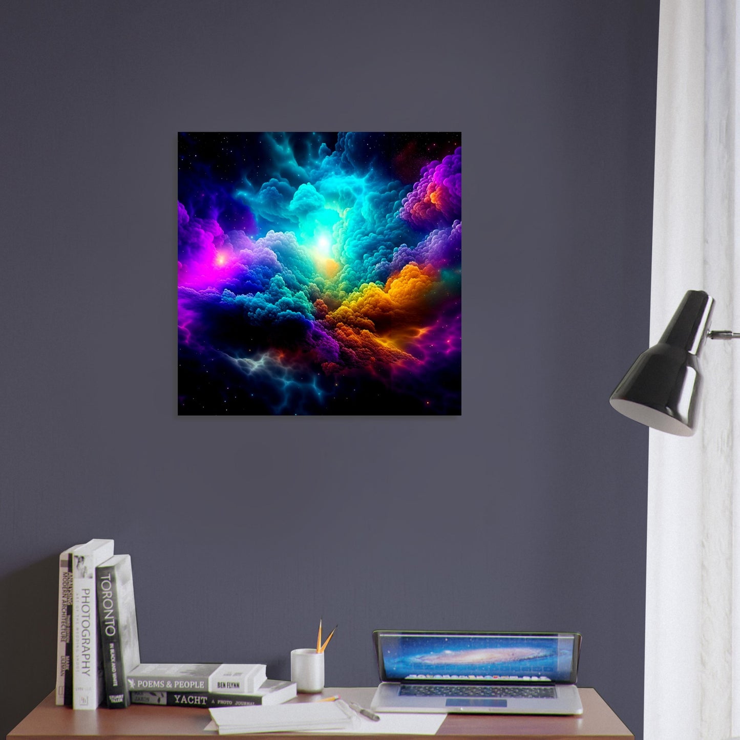 Space Theme - Printed Wall Art - Nebula Exploration - Foam Backing - Perfect Gift