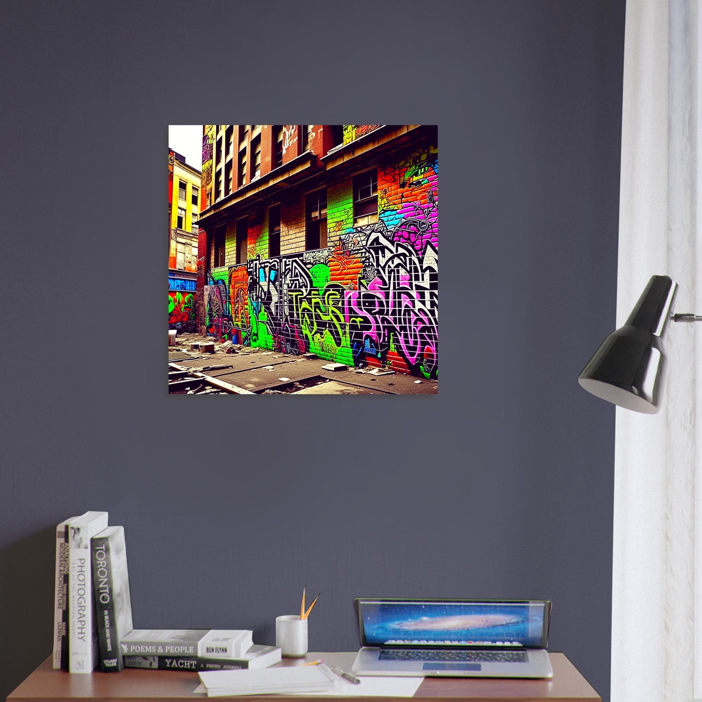 Urban Theme - Printed Wall Art - Urban Grafitti - Foam Backing - Perfect Gift