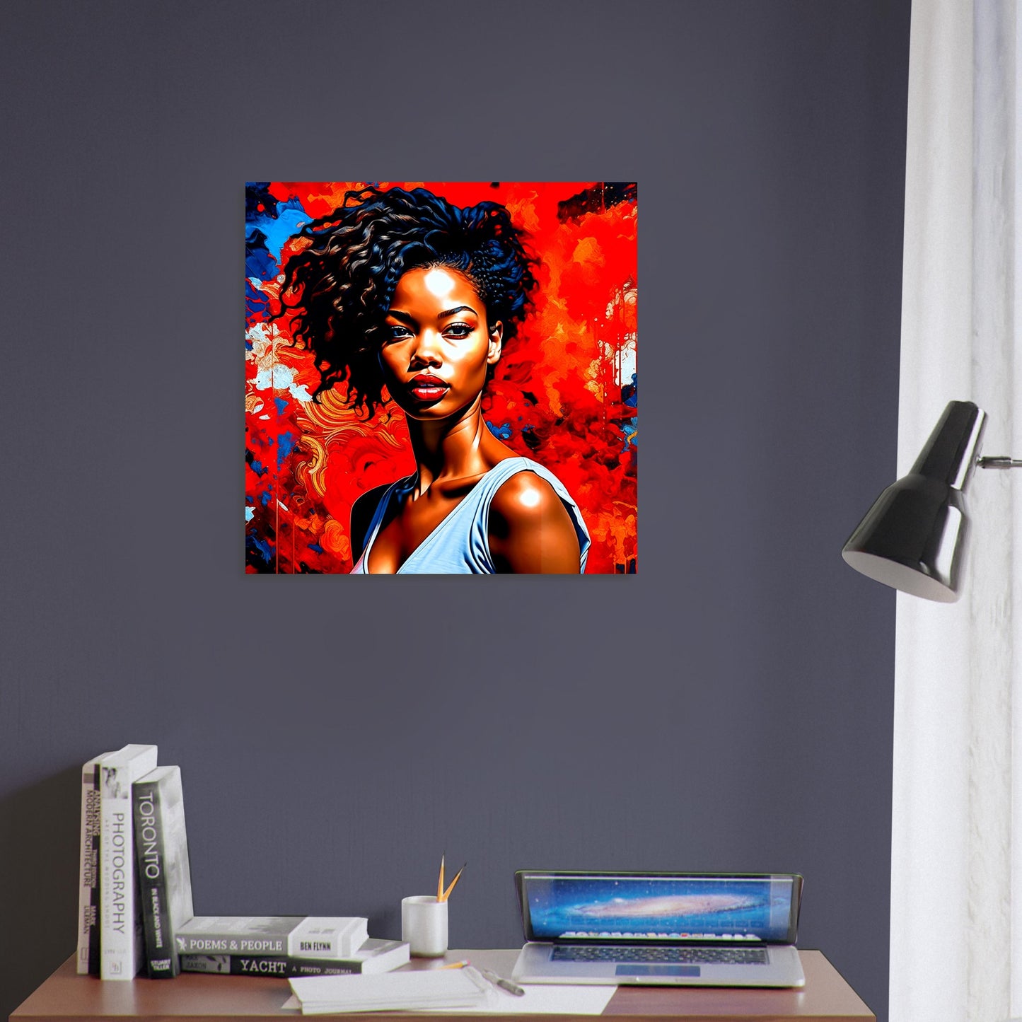 Female Portrait Theme, Printed Wall Art, Expressions Y, Solid Panel, Perfect Gift.