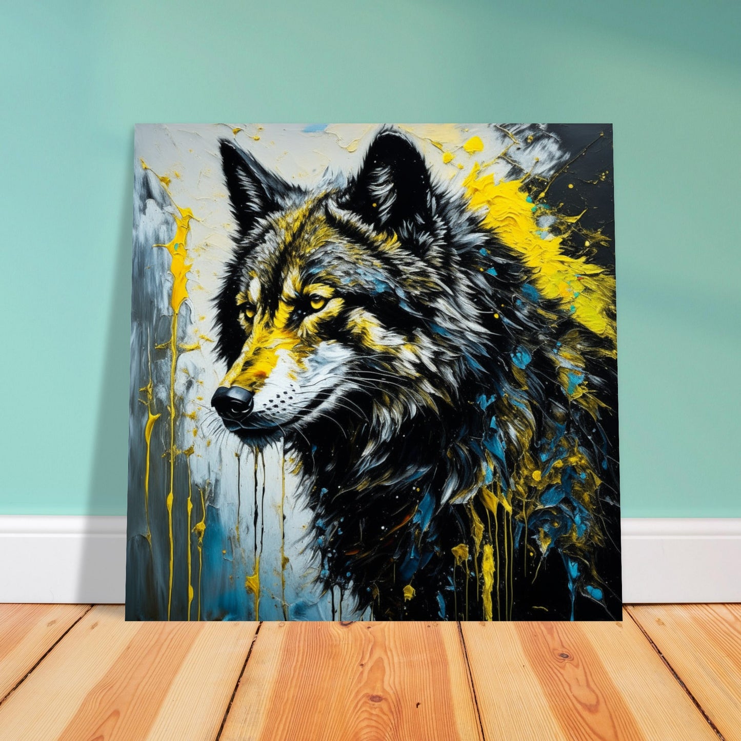 Nature Theme, Printed Wall Art, Wolf, Foam Backing, Perfect Gift.