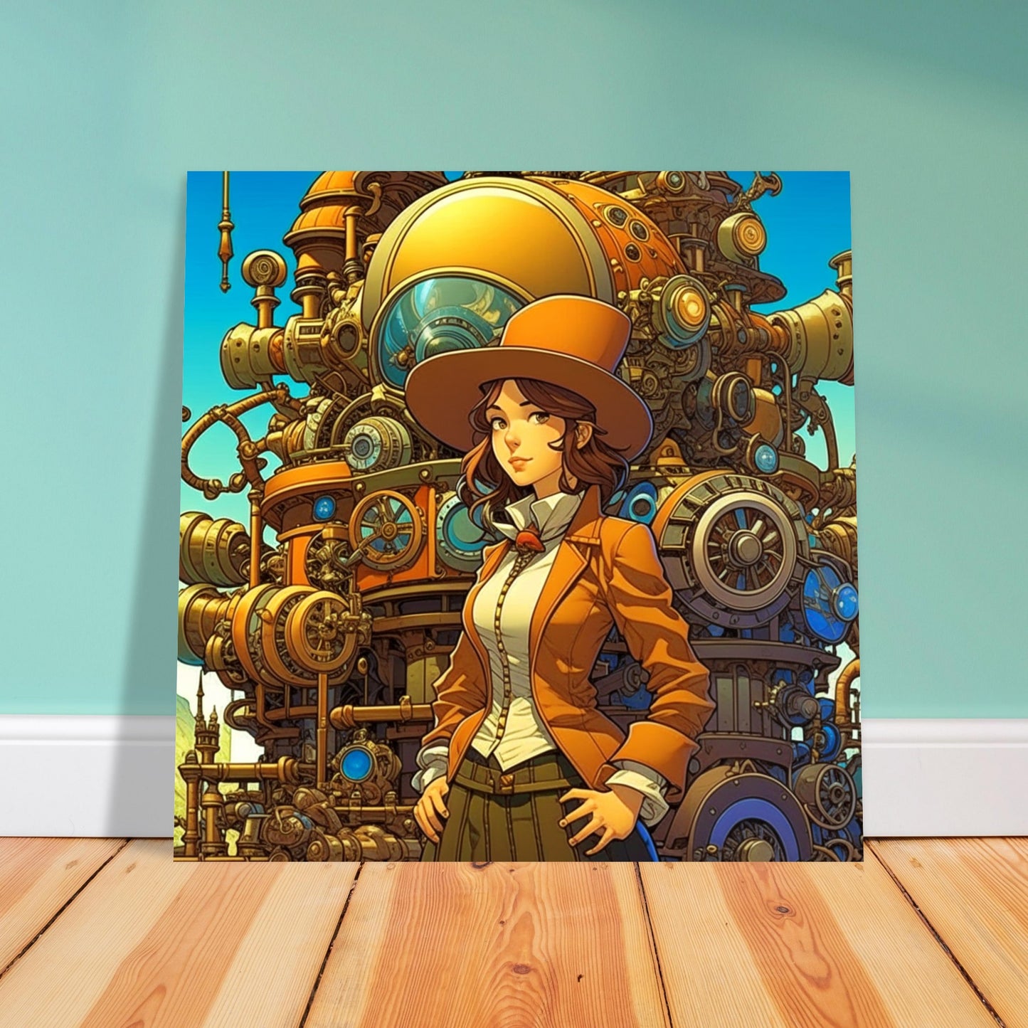 Anime Theme, Printed Wall Art, The Scientist, Foam Backing, Perfect Gift