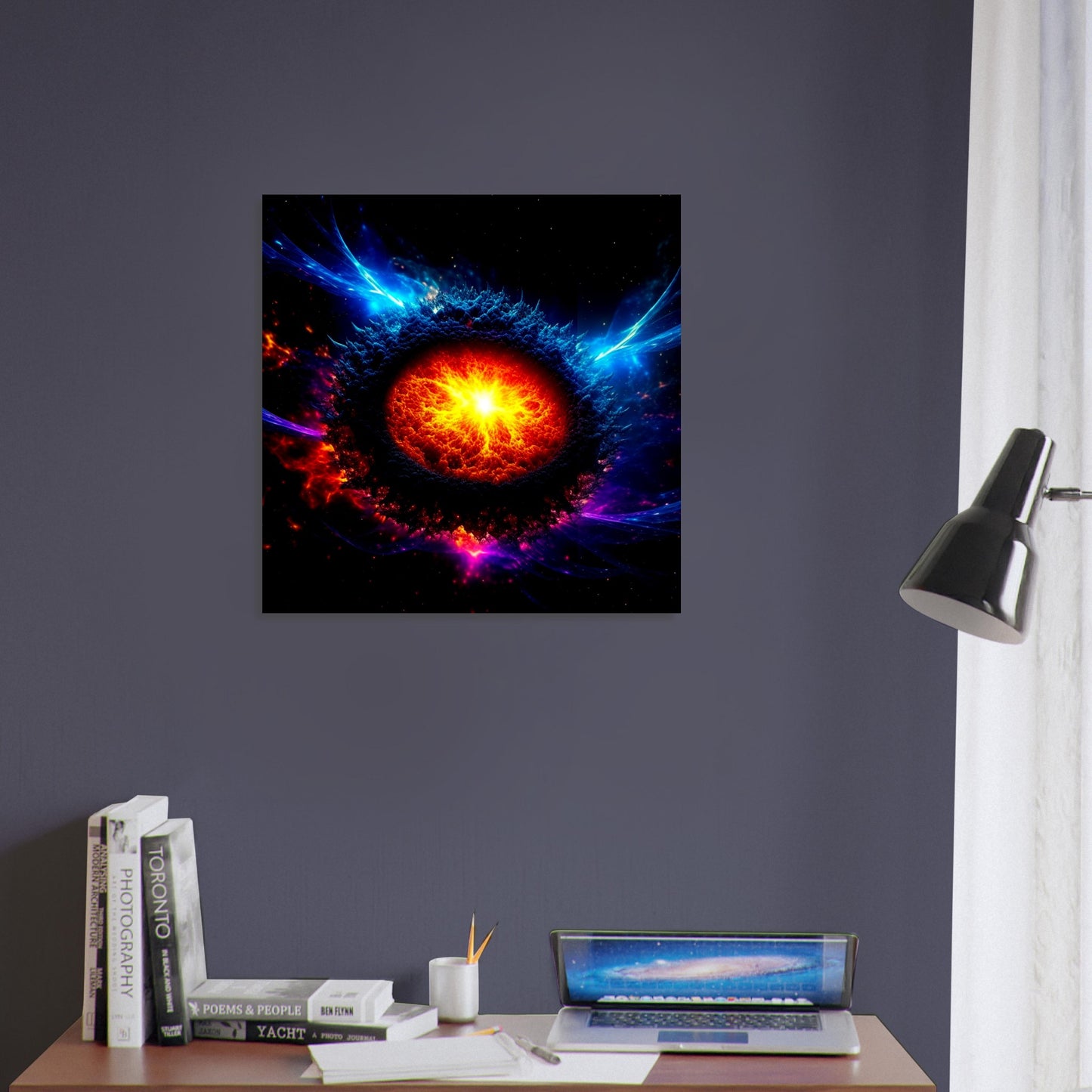 Space Theme - Printed Wall Art - Supernova Remnant - Foam Backing - Perfect Gift