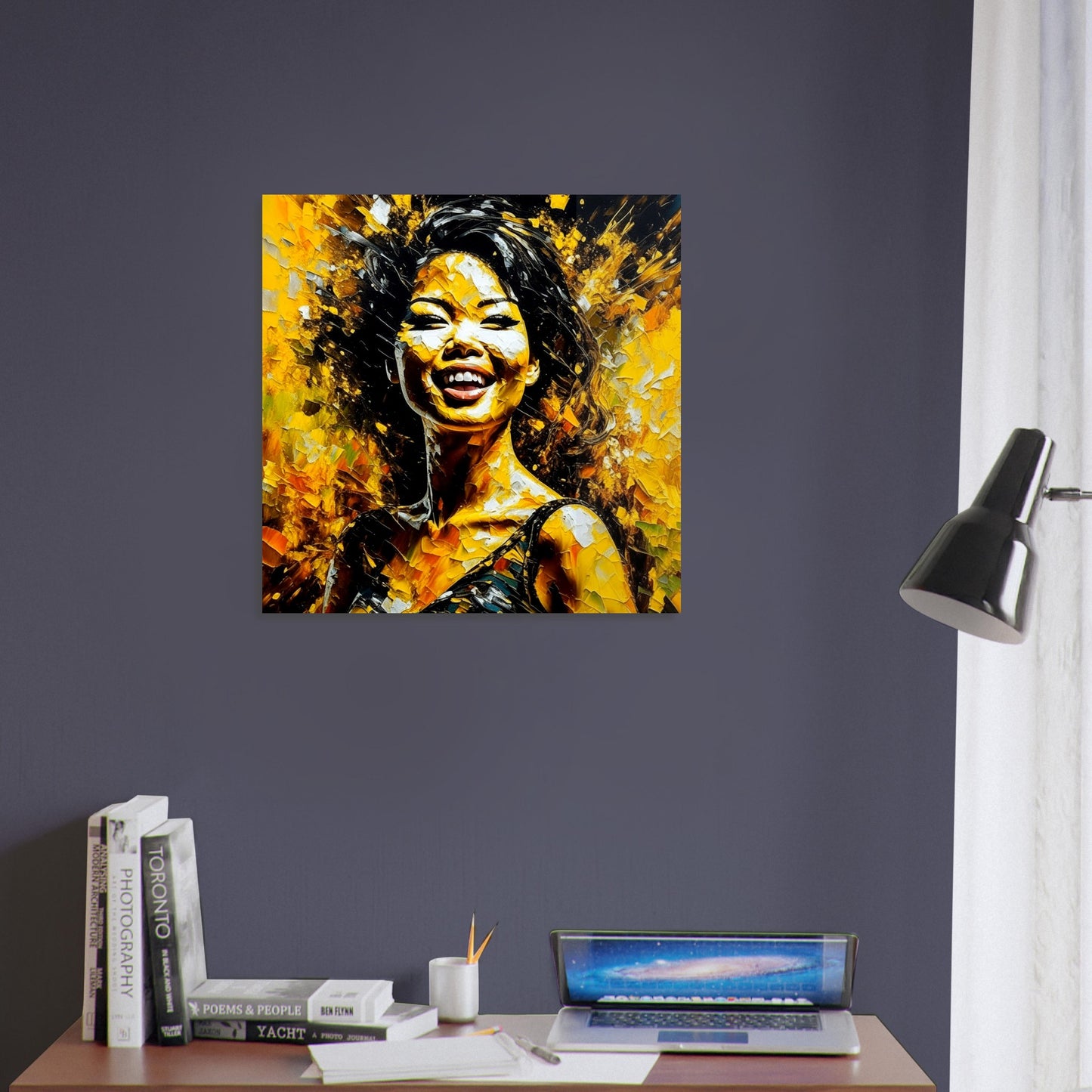 Female Portrait Theme, Printed Wall Art, Expressions H, Foam Backing, Perfect Gift.