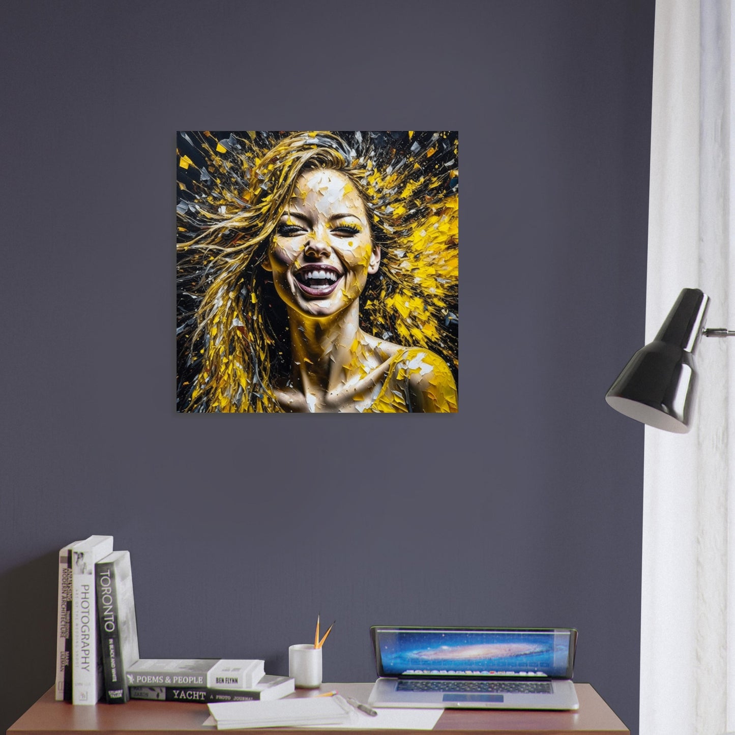 Female Portrait Theme, Printed Wall Art, Expressions J, Foam Backing, Perfect Gift.