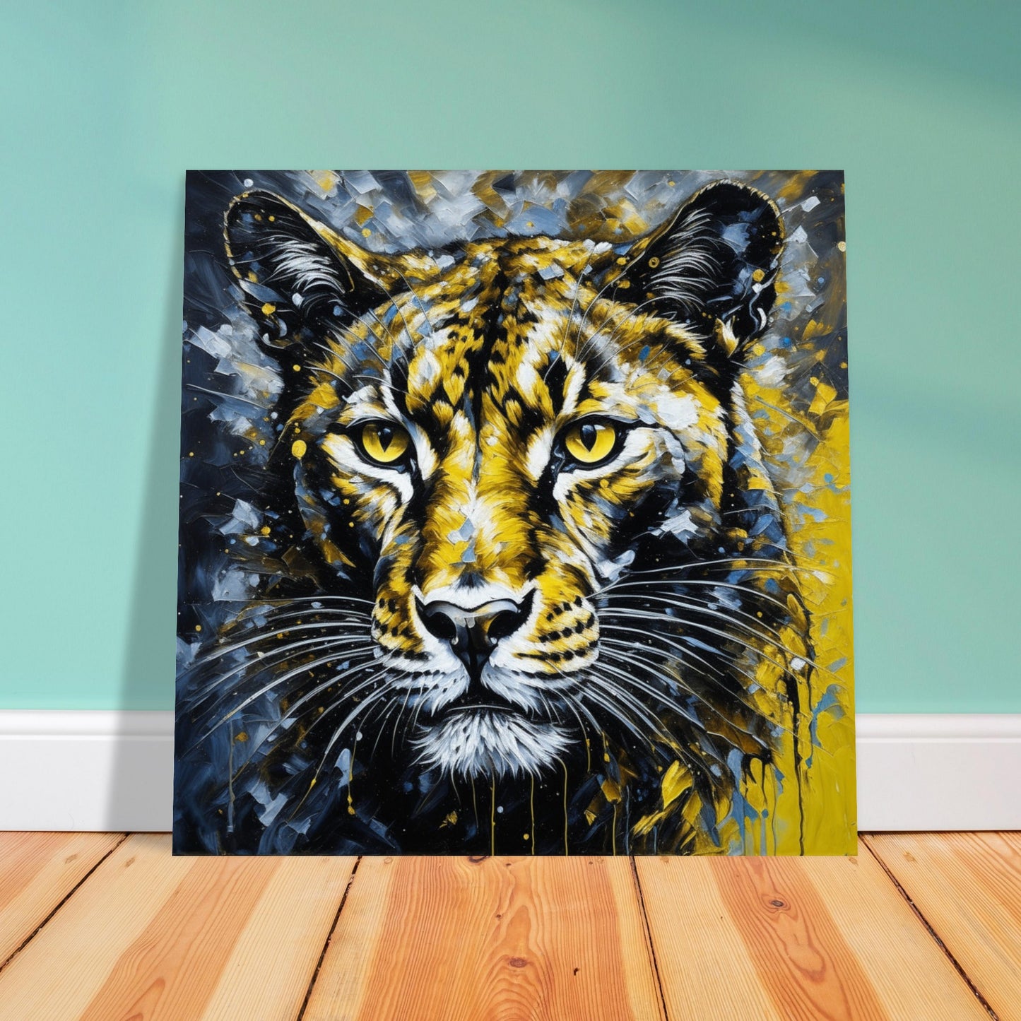 Nature Theme, Printed Wall Art, Cougar, Foam Backing, Perfect Gift.