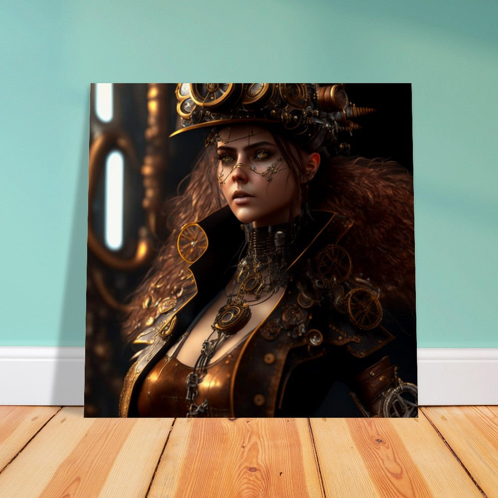 Steampunk Theme, Printed Wall Art, Rockchick, Foam Backing, Perfect Gift.