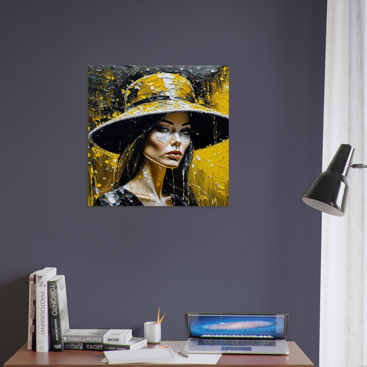 Female Portrait Theme, Printed Wall Art, Expressions O, Foam Backing, Perfect Gift.