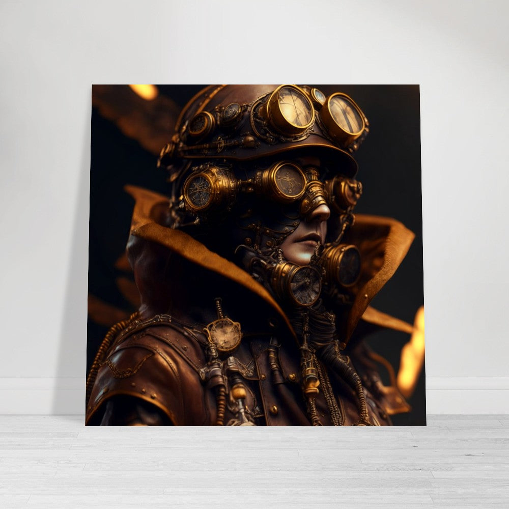 Steampunk Poster - Premium Semi-Glossy Paper Poster, Co-Pilot, Perfect Gift