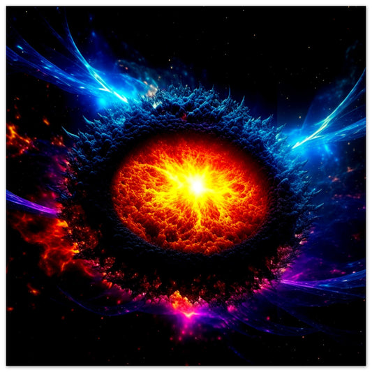 Space Theme - Printed Wall Art - Supernova Remnant - Foam Backing - Perfect Gift