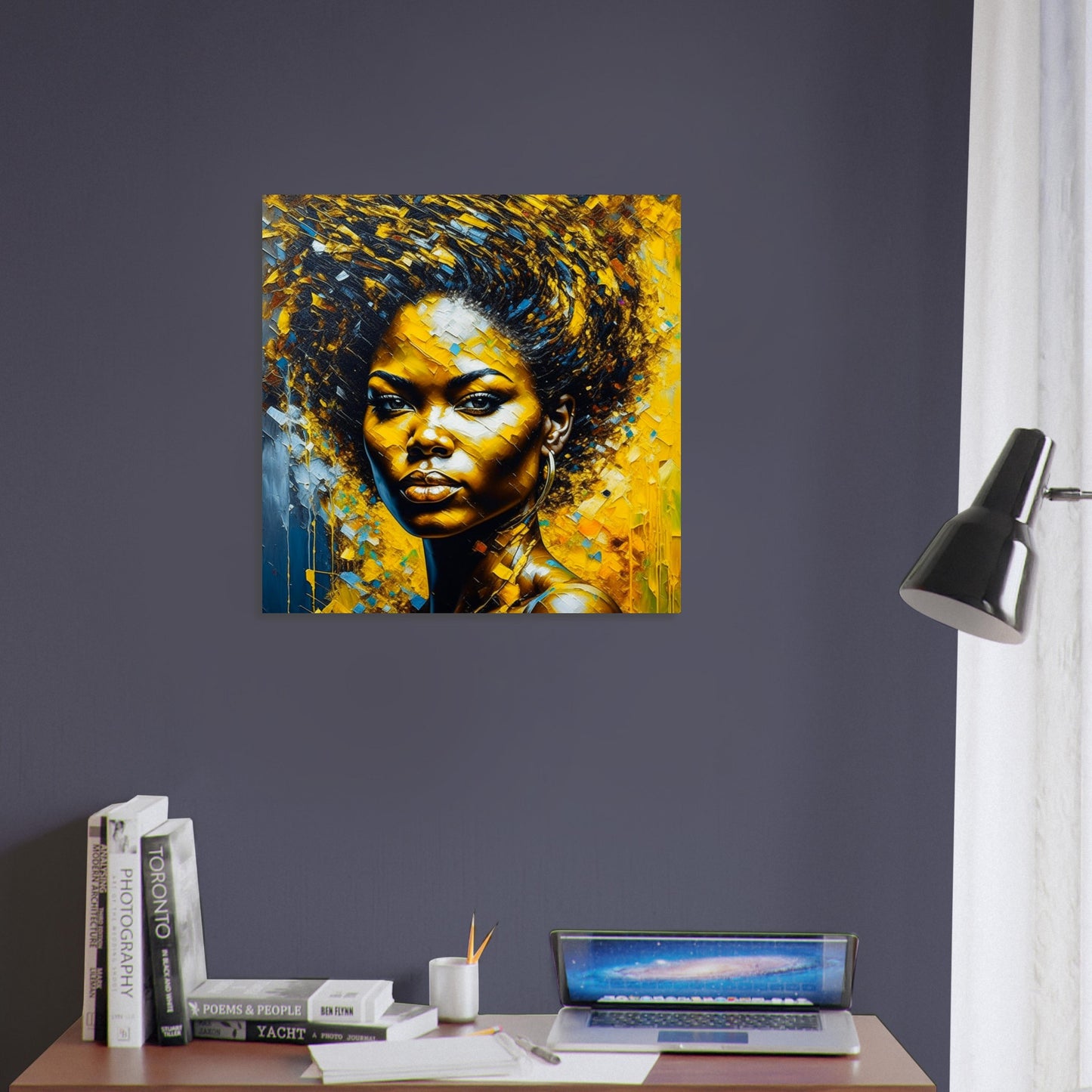 Female Portrait Theme, Printed Wall Art, Expressions K, Foam Backing, Perfect Gift.