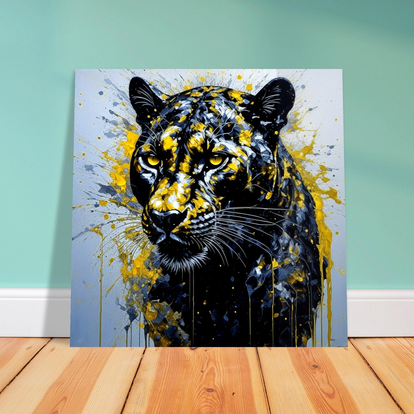 Nature Theme, Printed Wall Art, Panther, Foam Backing, Perfect Gift.