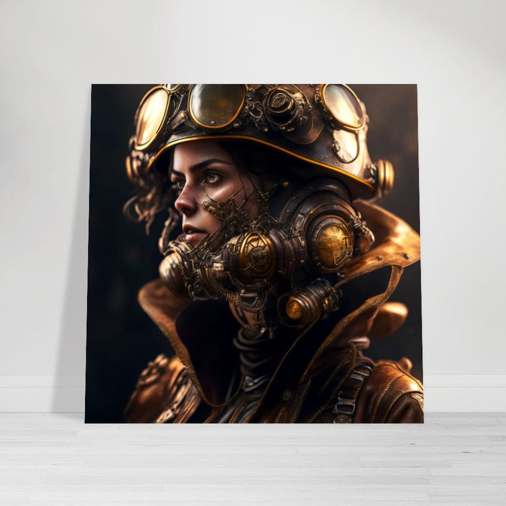 Steampunk Poster - Premium Semi-Glossy Paper Poster, Flight Navigator, Perfect Gift