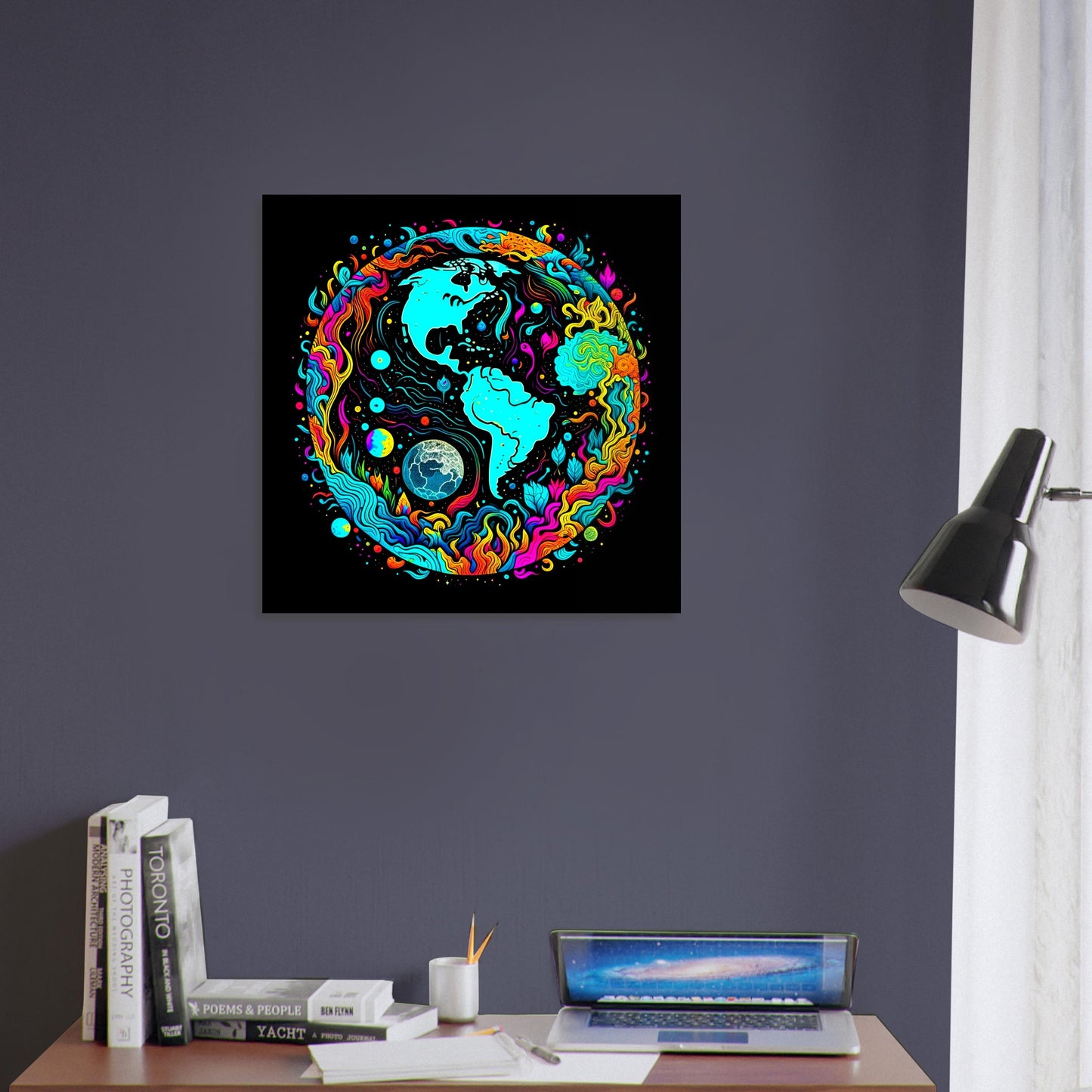 Psychedelic Theme, Type J. PVC Printed Wall Art