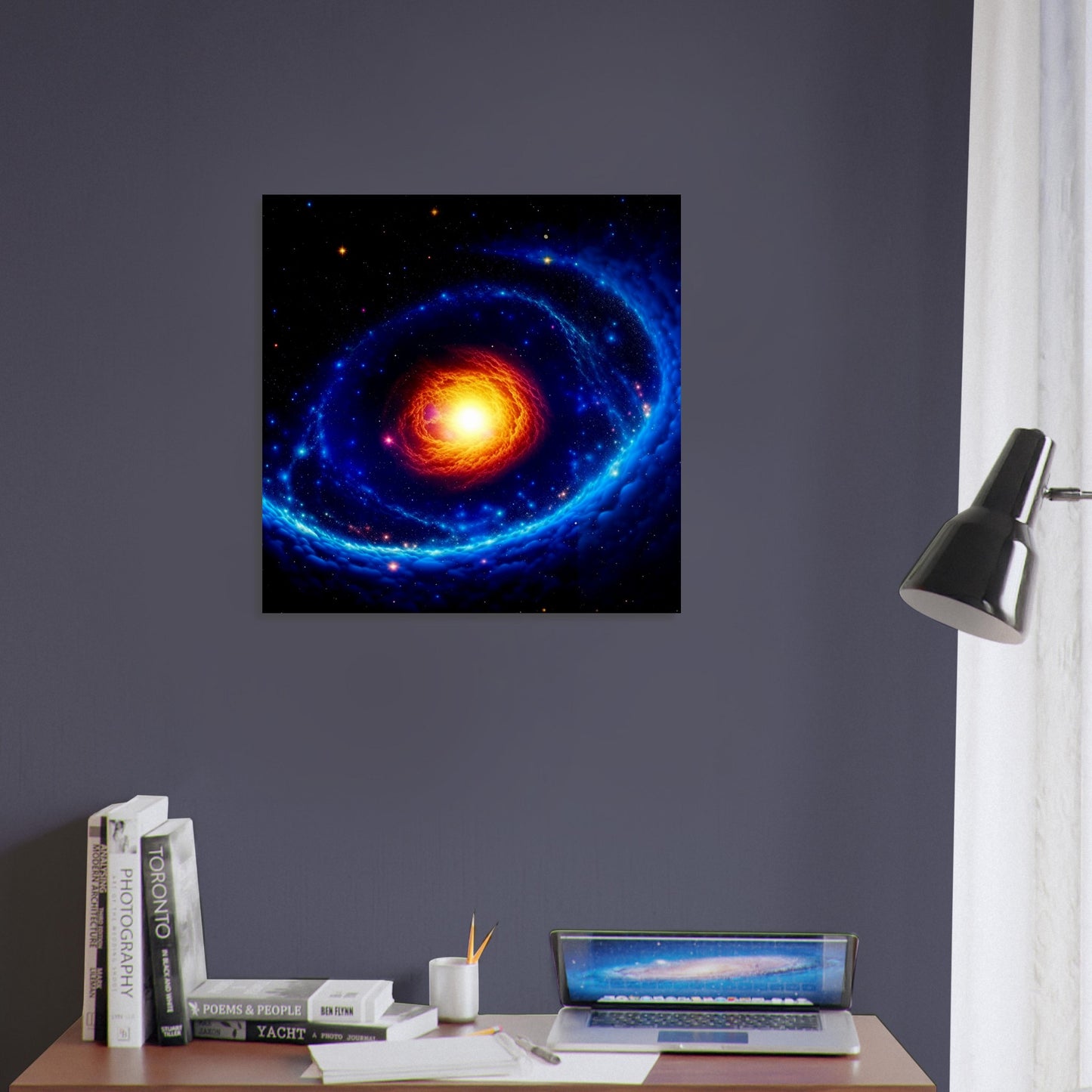 Space Theme - Printed Wall Art - Galactic Centre - Foam Backing - Perfect Gift