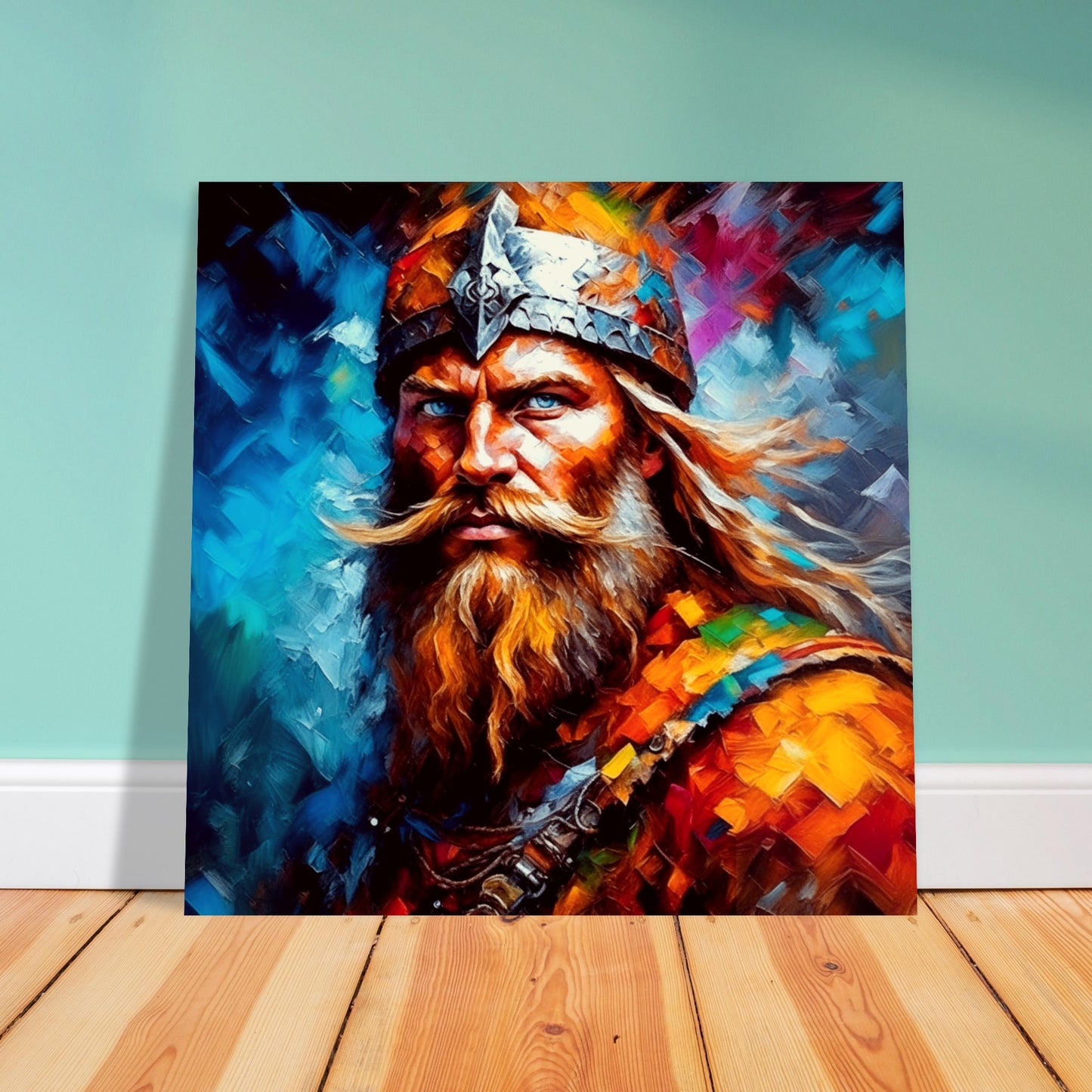 Viking Theme, Printed Wall Art, Chieftan, Foam Backing, Perfect Gift