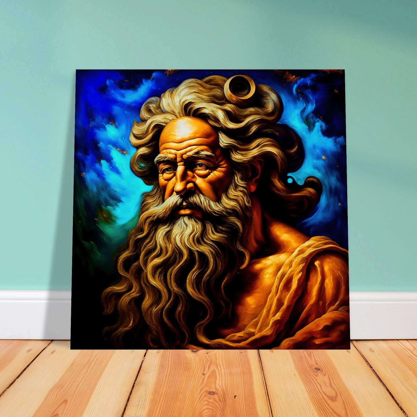 Classics Theme, Printed Wall Art, Zeus, Foam Backing, Perfect Gift