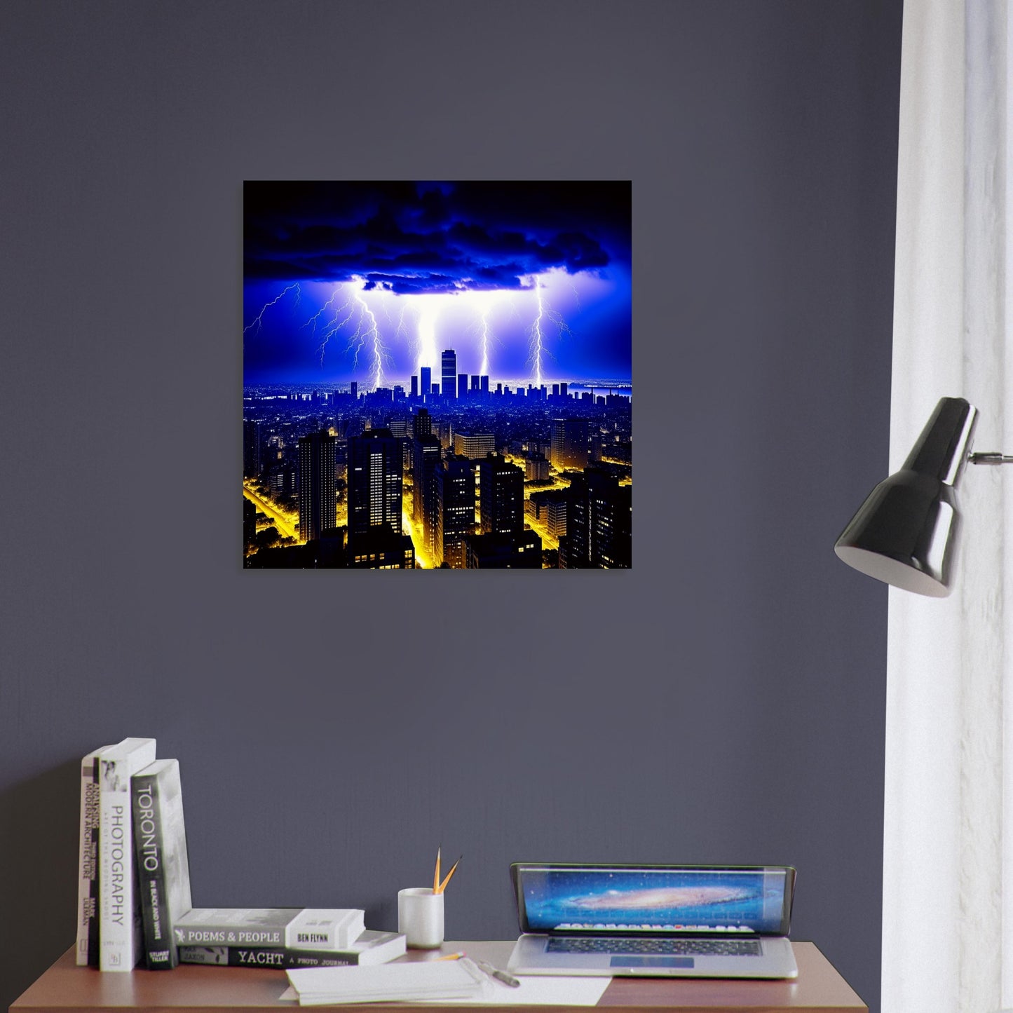 Urban Theme - Printed Wall Art - Urban Storm - Foam Backing - Perfect Gift